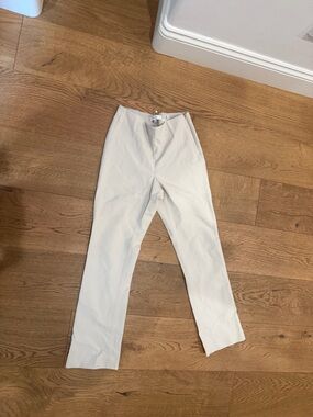 Vince Cream Straight-Leg Chinos